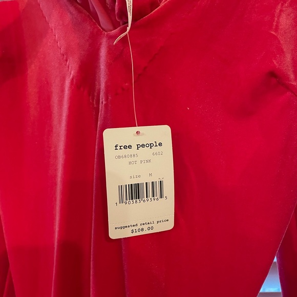 Free People Pink Velvet Dress - Picture 4 of 4